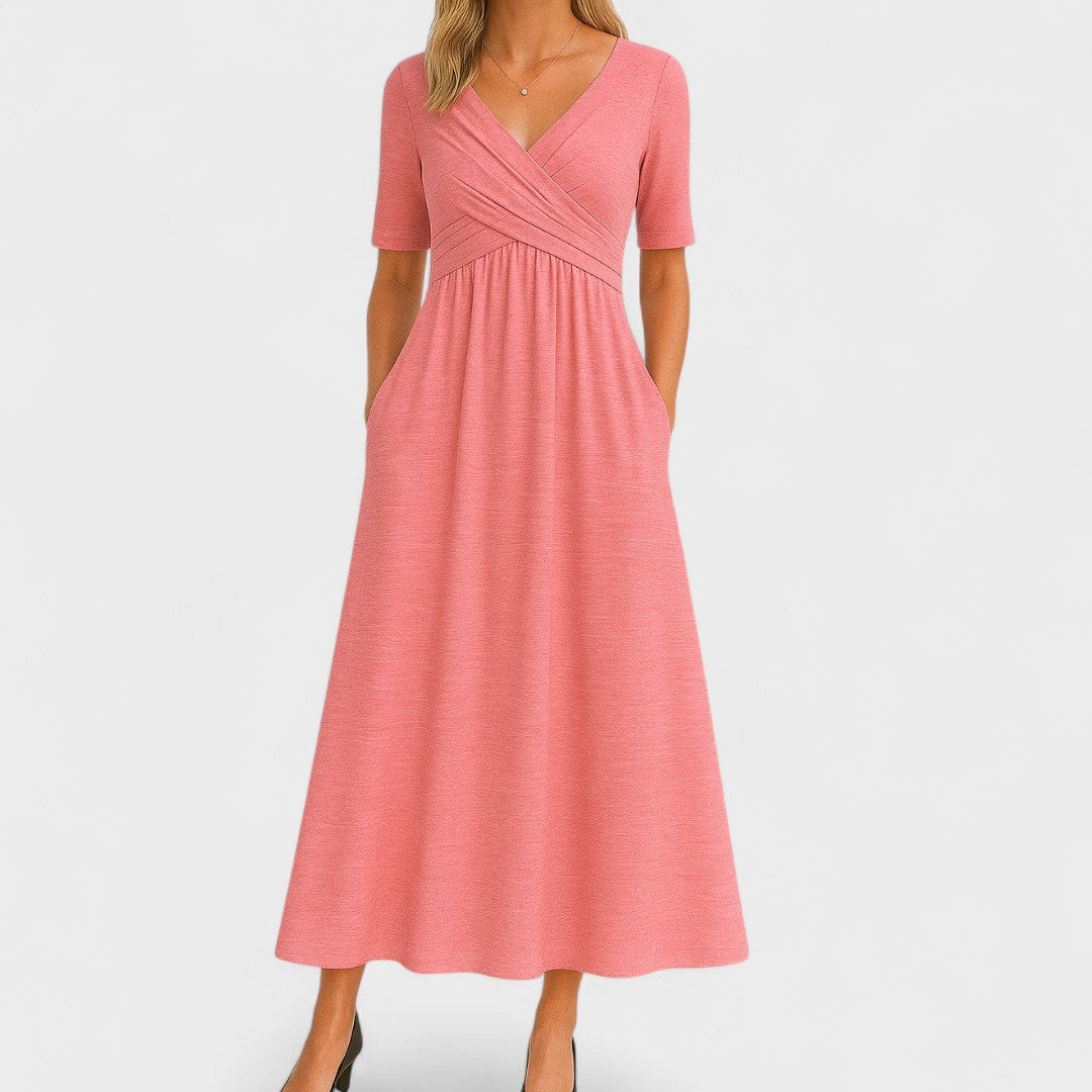 Noé™ | Elegant Satin Midi Dress