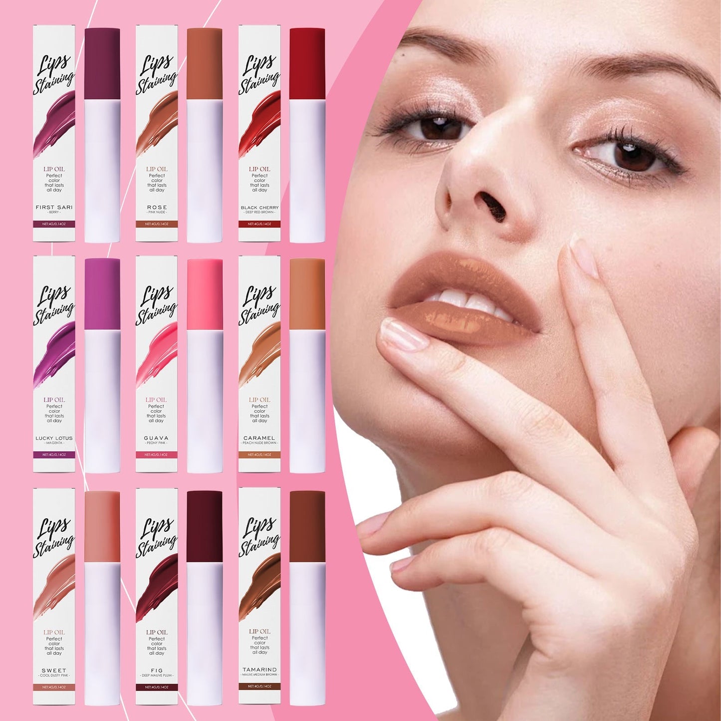 Lassi™ | Glansig läppolja med långvarig färg | 1+1 GRATIS