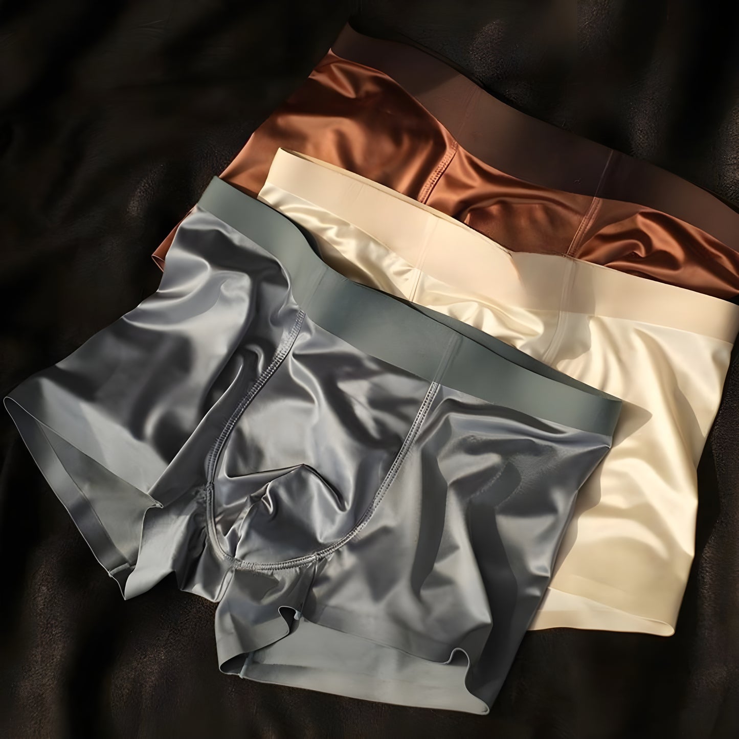 Viggo™ | Antibakteriella Ice Silk Boxershorts för män | 2 + 1 GRATIS