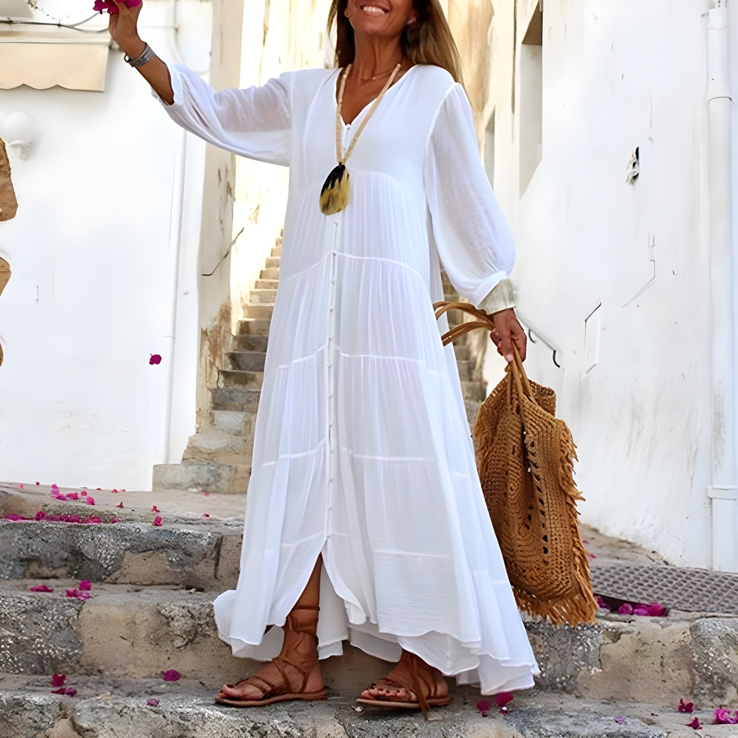 Elsa™ | Elegant och Bekväm Boho-klänning