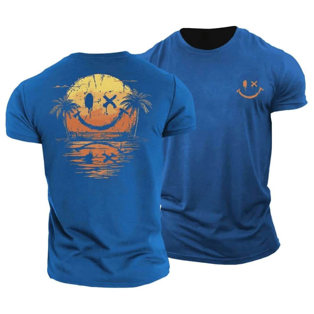 Finn™ | Somrig Smiley T-shirt med Chill Vibes