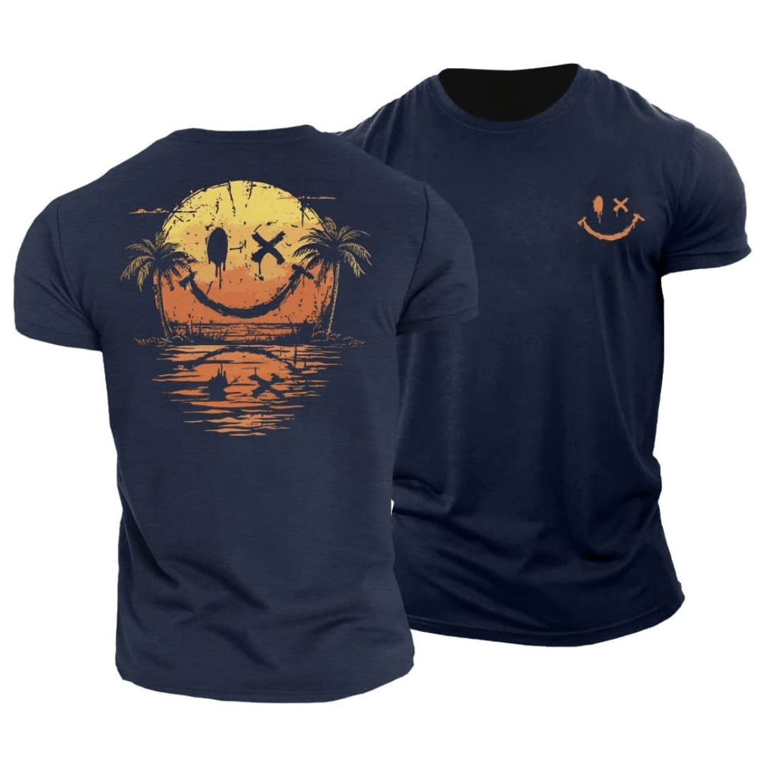 Finn™ | Somrig Smiley T-shirt med Chill Vibes