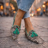 Livia spetsiga slip-on-ballerinor