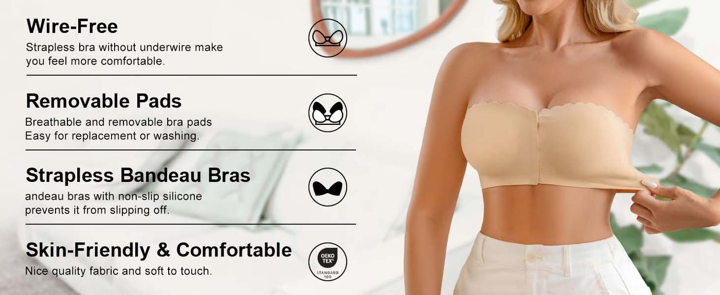Sofie™ | sömlös bandeau-bh | Köp 1, få 1 gratis