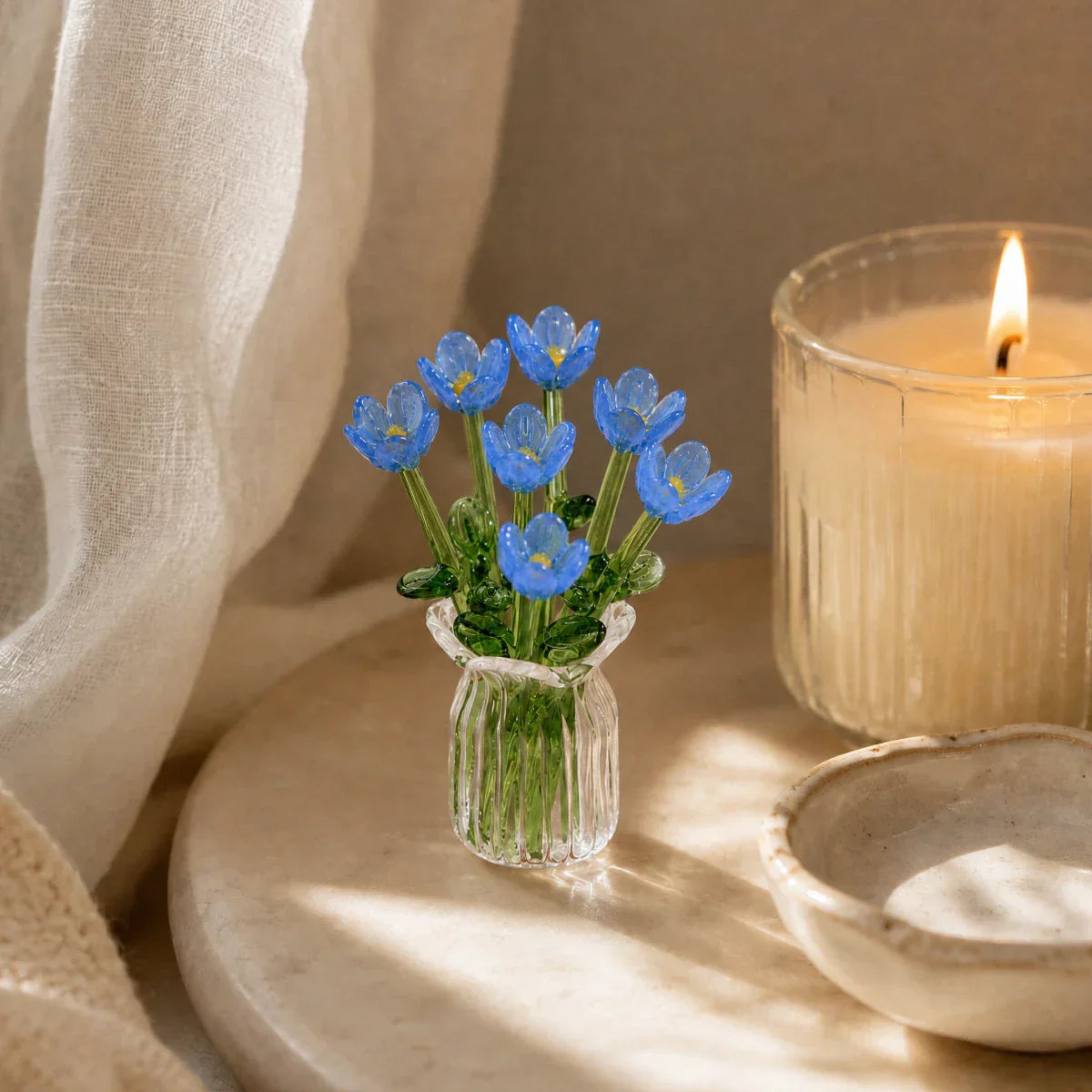 Everly™ Glass Flower Bouquet – Handmade Beauty & Lasts Forever