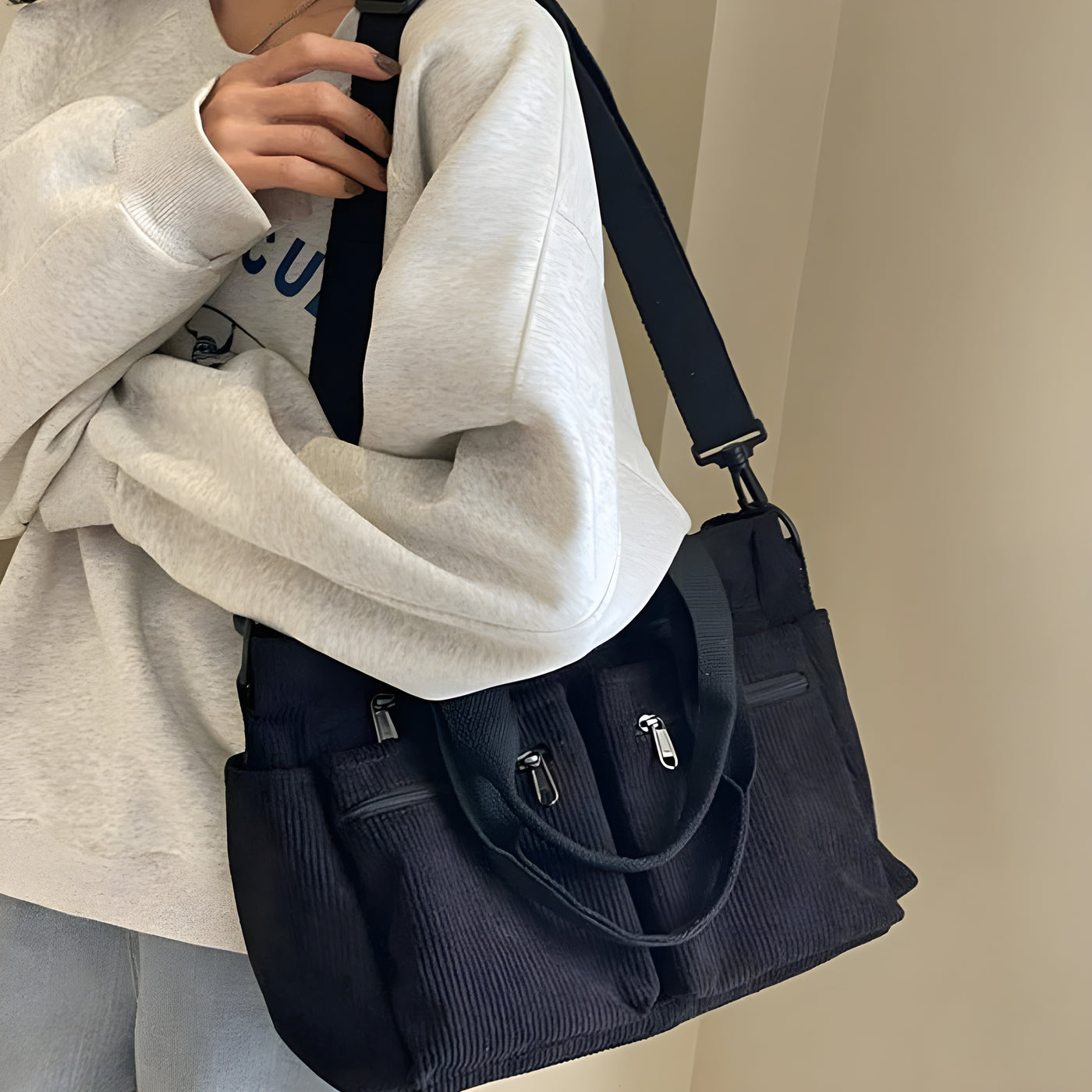Metropolitan Cord Tote | Axelväska