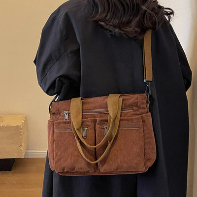 Metropolitan Cord Tote | Axelväska