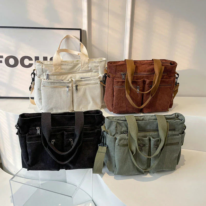 Metropolitan Cord Tote | Axelväska