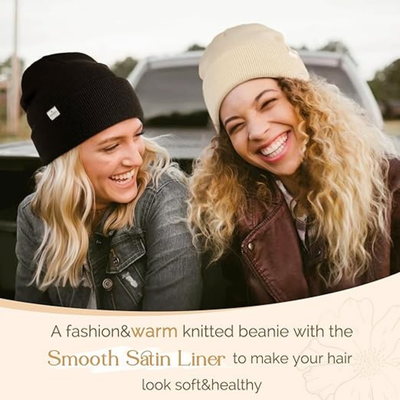 Eliza™ | Frizz-Free Satin Beanie