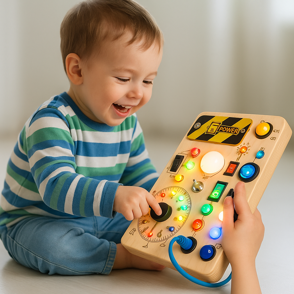 LumiPlay™ | Montessori Lekbräda med Ljus & Rörelse