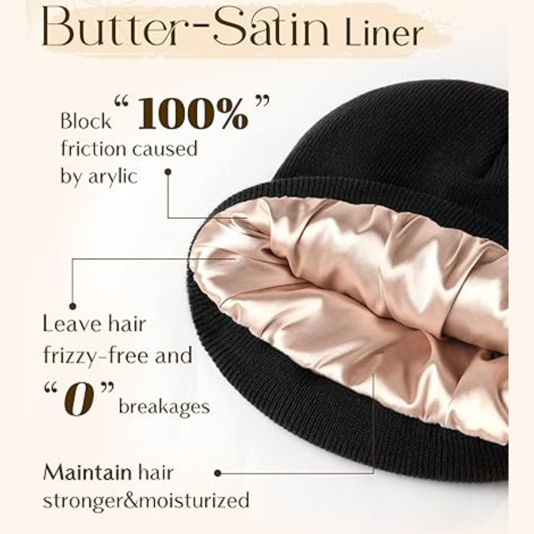 Eliza™ | Frizz-Free Satin Beanie
