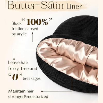 Eliza™ | Frizz-Free Satin Beanie