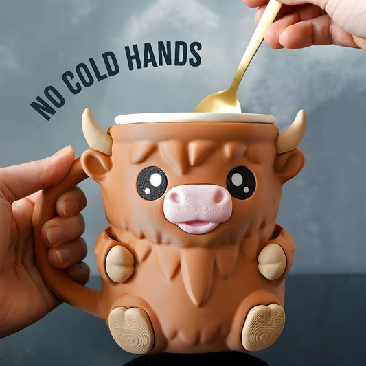 MooChill™ | Den Söta Höglandsko-Glasshållaren