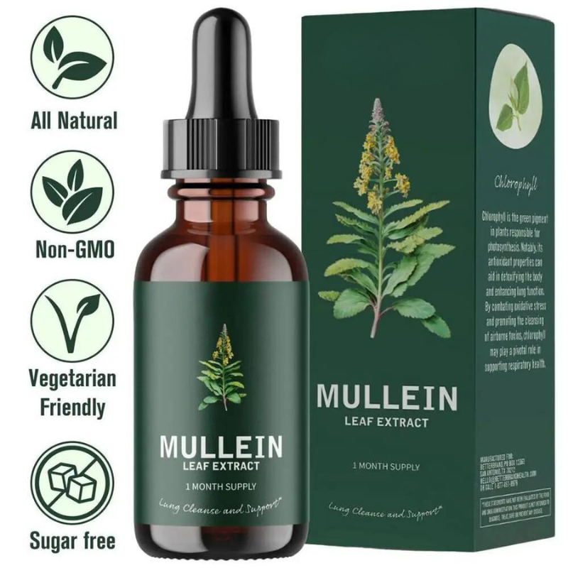 Mullein & Klorofyl Extrakt | 1 + 1 GRATIS