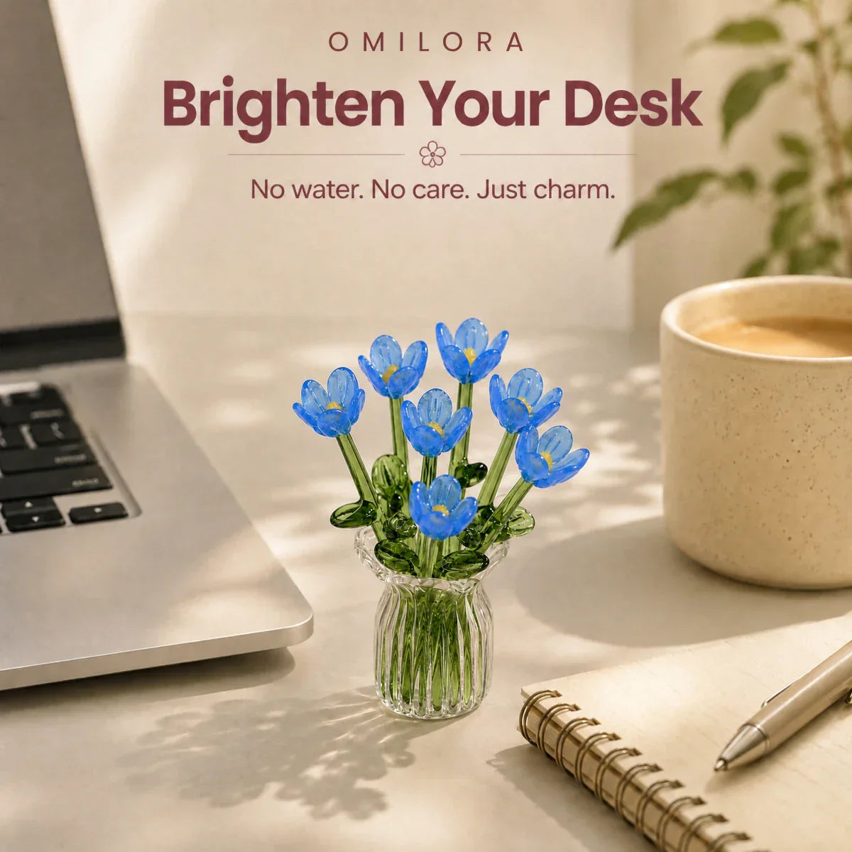 Everly™ Glass Flower Bouquet – Handmade Beauty & Lasts Forever