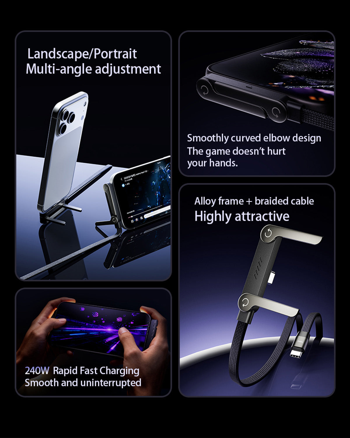 Dylan™ | Kickstand Charging Cable