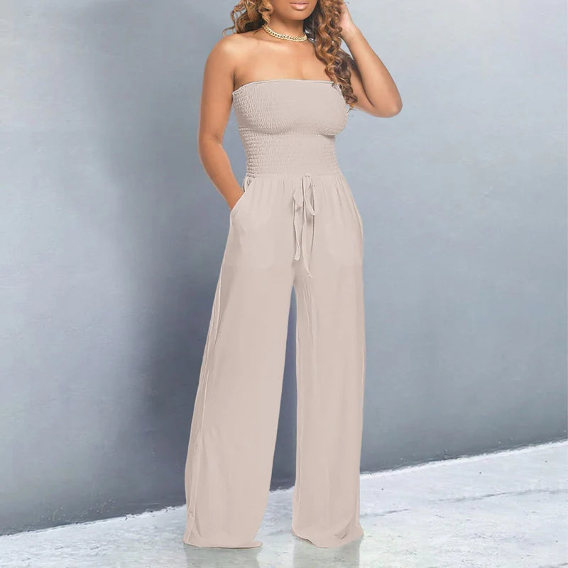 Elle™ | Trendy Off-Shoulder Jumpsuit