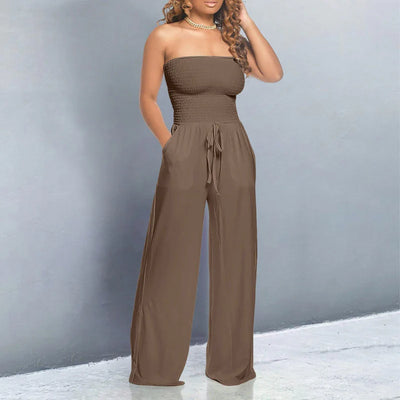 Elle™ | Trendy Off-Shoulder Jumpsuit