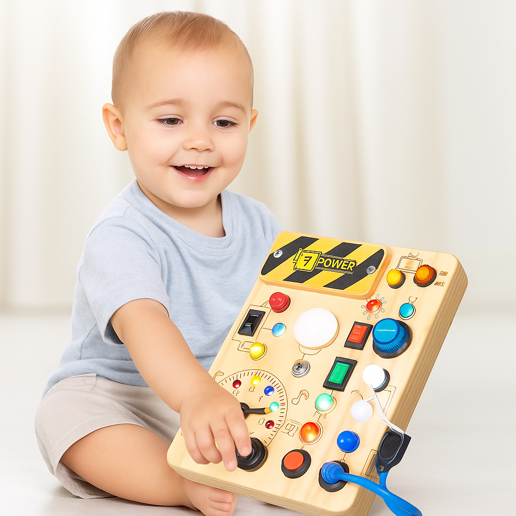 LumiPlay™ | Montessori Lekbräda med Ljus & Rörelse