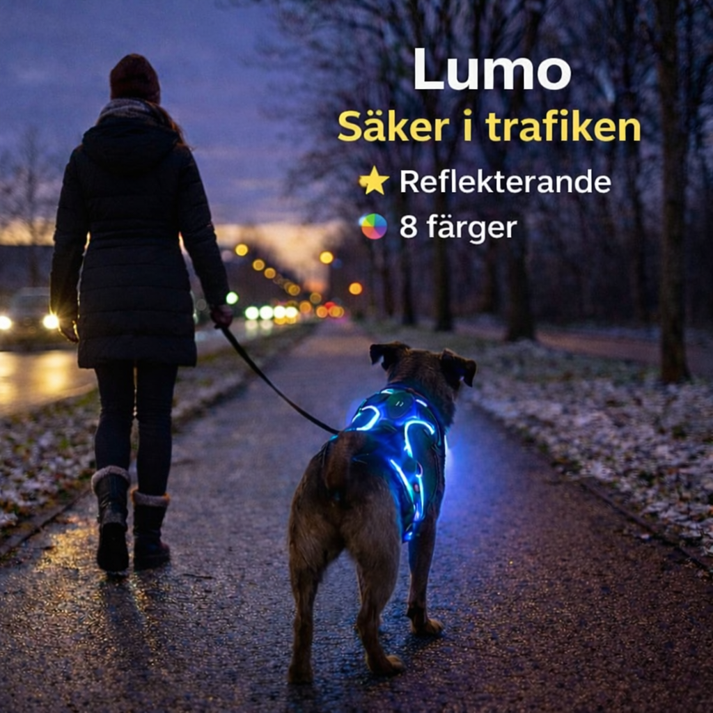 Lumo™ | Lysande Säkerhetssele För Hundar