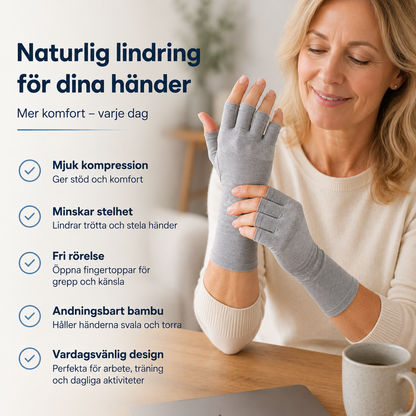 Nordic Relief™ Bambu Kompressionshandskar