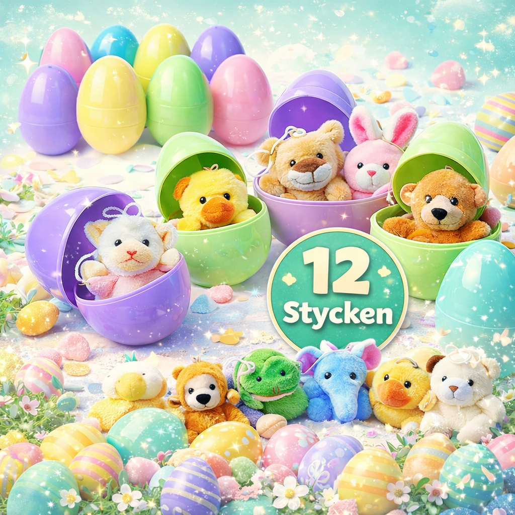 Mirelle™ | Överrasknings Påskägg Med Gosedjur ( 12 stycken)