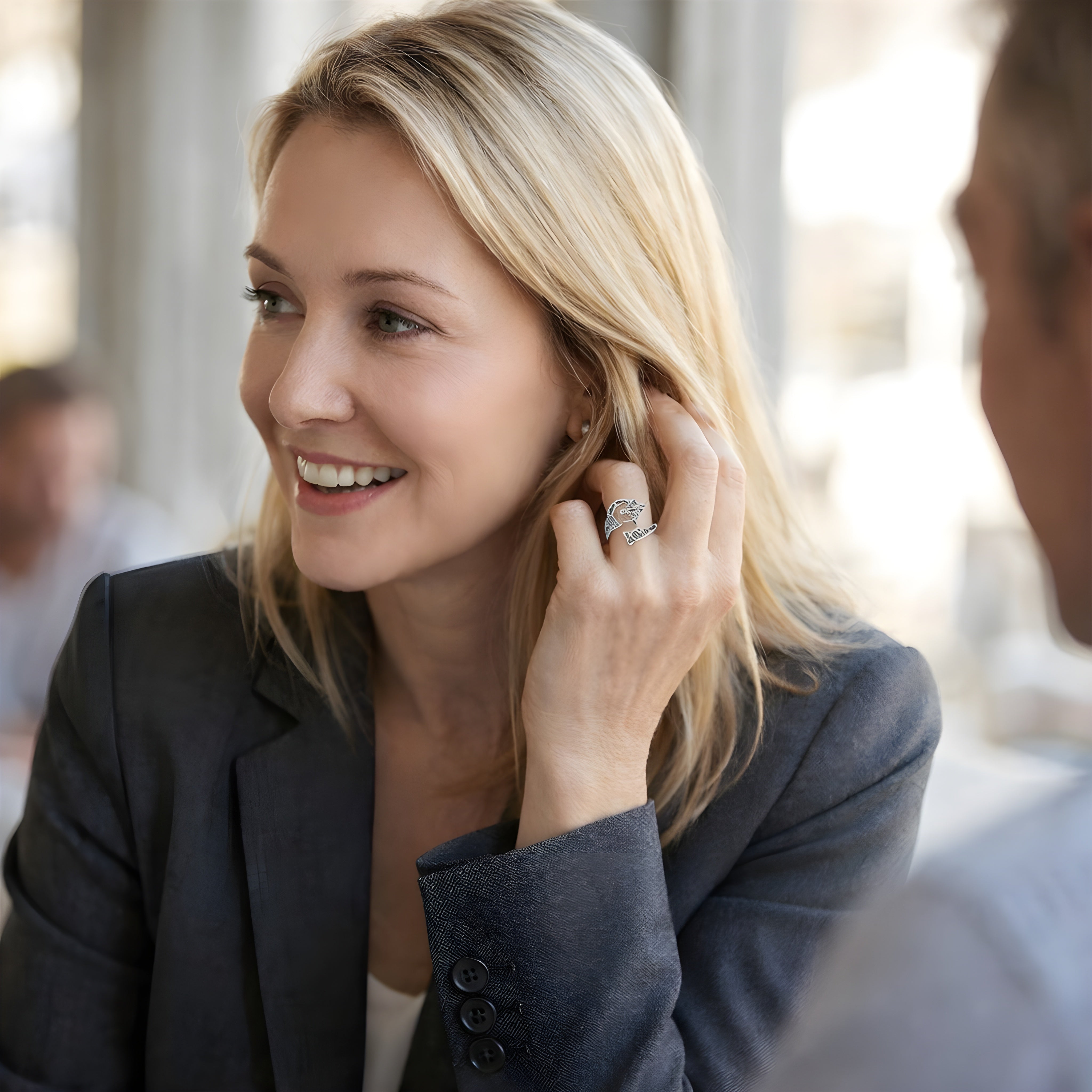 Elara™ | Justerbar Keltisk Silverring / 20