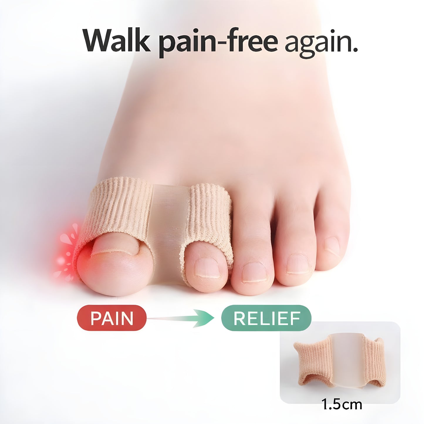 Mila™ | Easy Stepper – Tåspridare & Hallux Korrigerare