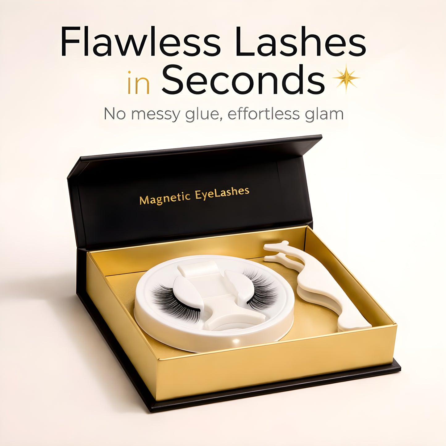 LashEase™ | Magnetiska Fransar med Tång | 1 + 1  GRATIS