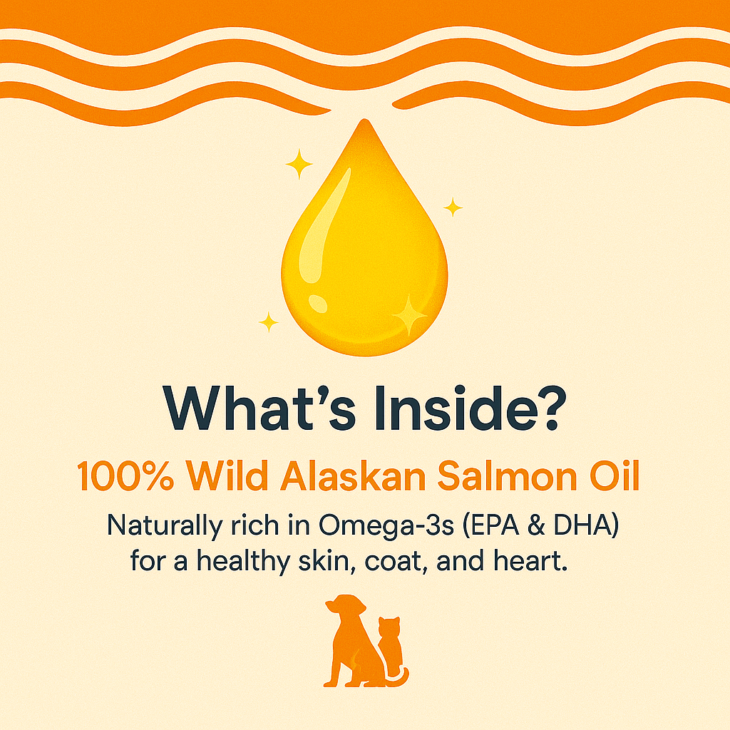 SalmoVita™ | Omega-Boost Oljan – För fräsch hud & glänsande päls