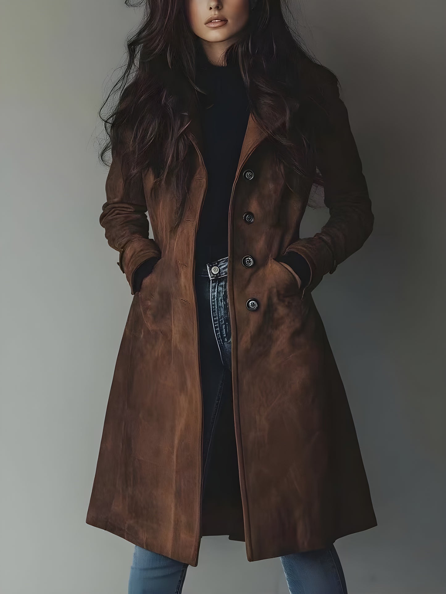 Elara™ | Elegant Lång Värmande Kappa