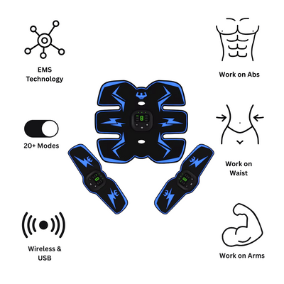 ⚡ PulseFit™ | Trådlös Muskelstimulator