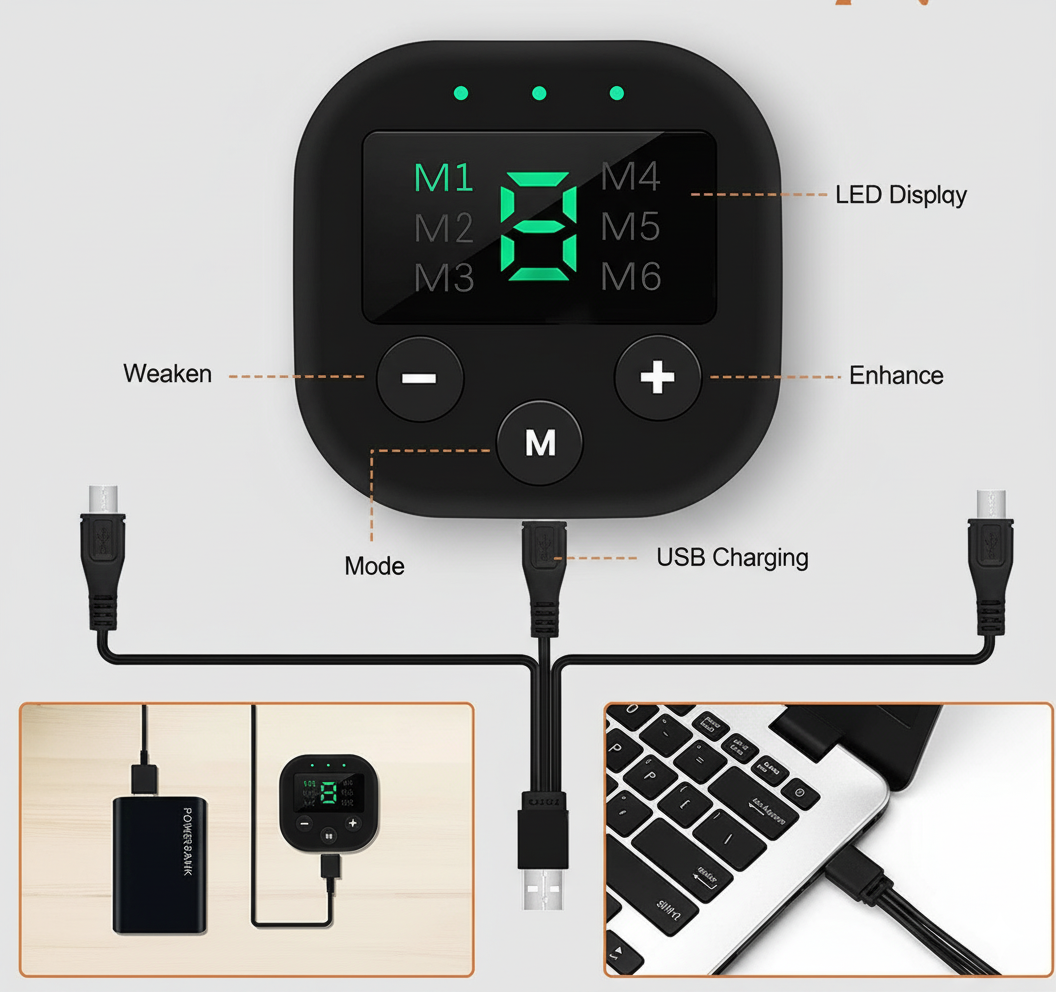 ⚡ PulseFit™ | Trådlös Muskelstimulator