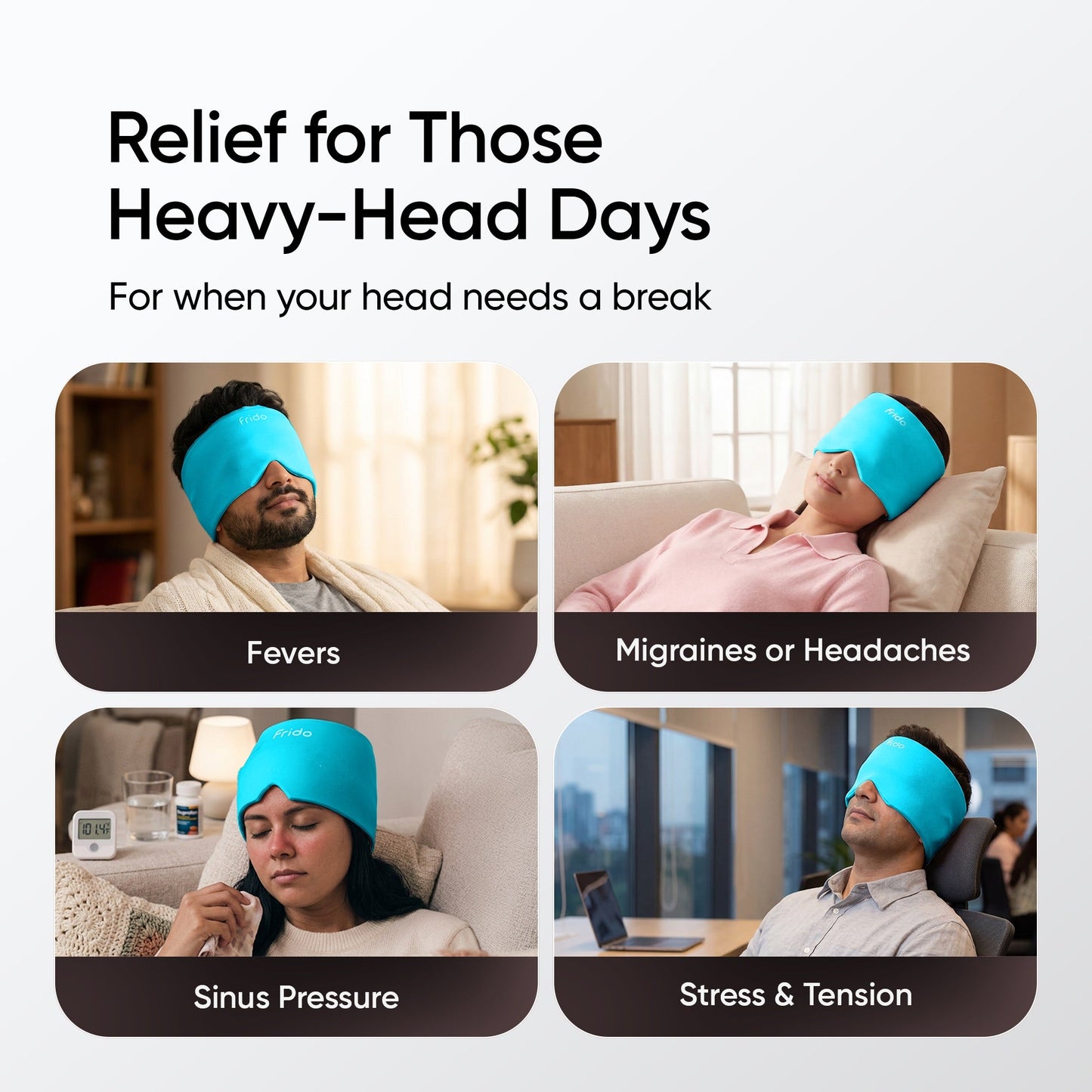 ArcticRelief™ | Hot & Cold Migraine Relief Cap – 360° Cooling & Soothing Comfort