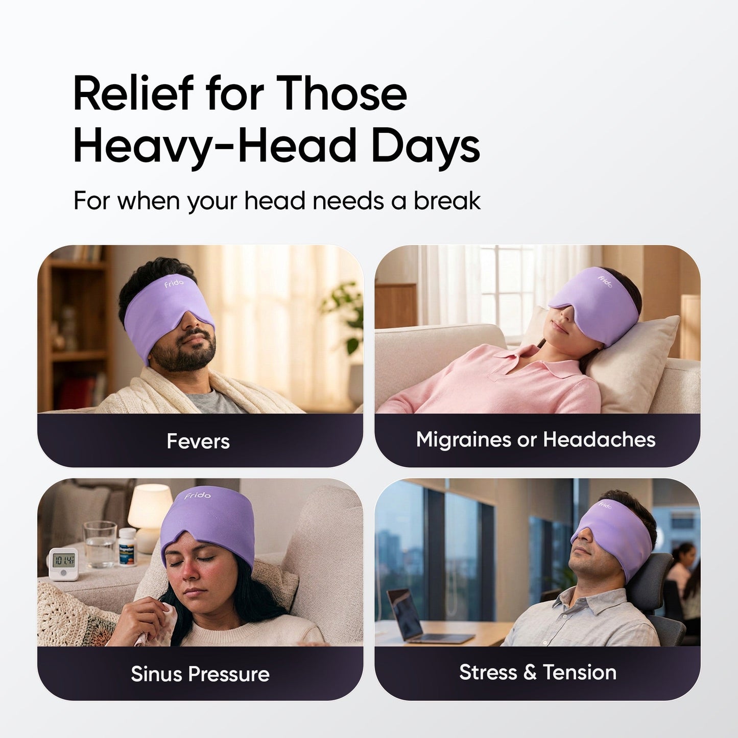 ArcticRelief™ | Hot & Cold Migraine Relief Cap – 360° Cooling & Soothing Comfort