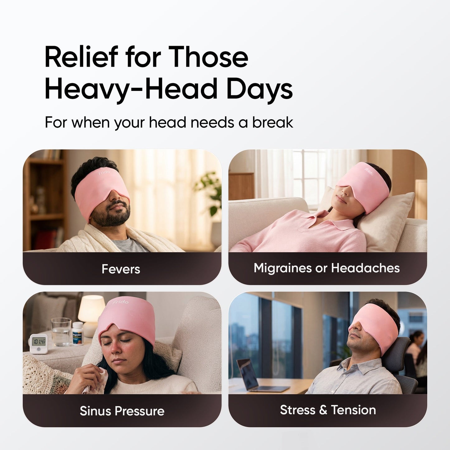 ArcticRelief™ | Hot & Cold Migraine Relief Cap – 360° Cooling & Soothing Comfort