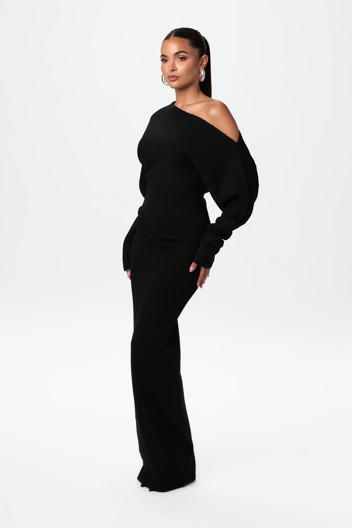 Elara™ | Off-Shoulder Maxiklänning