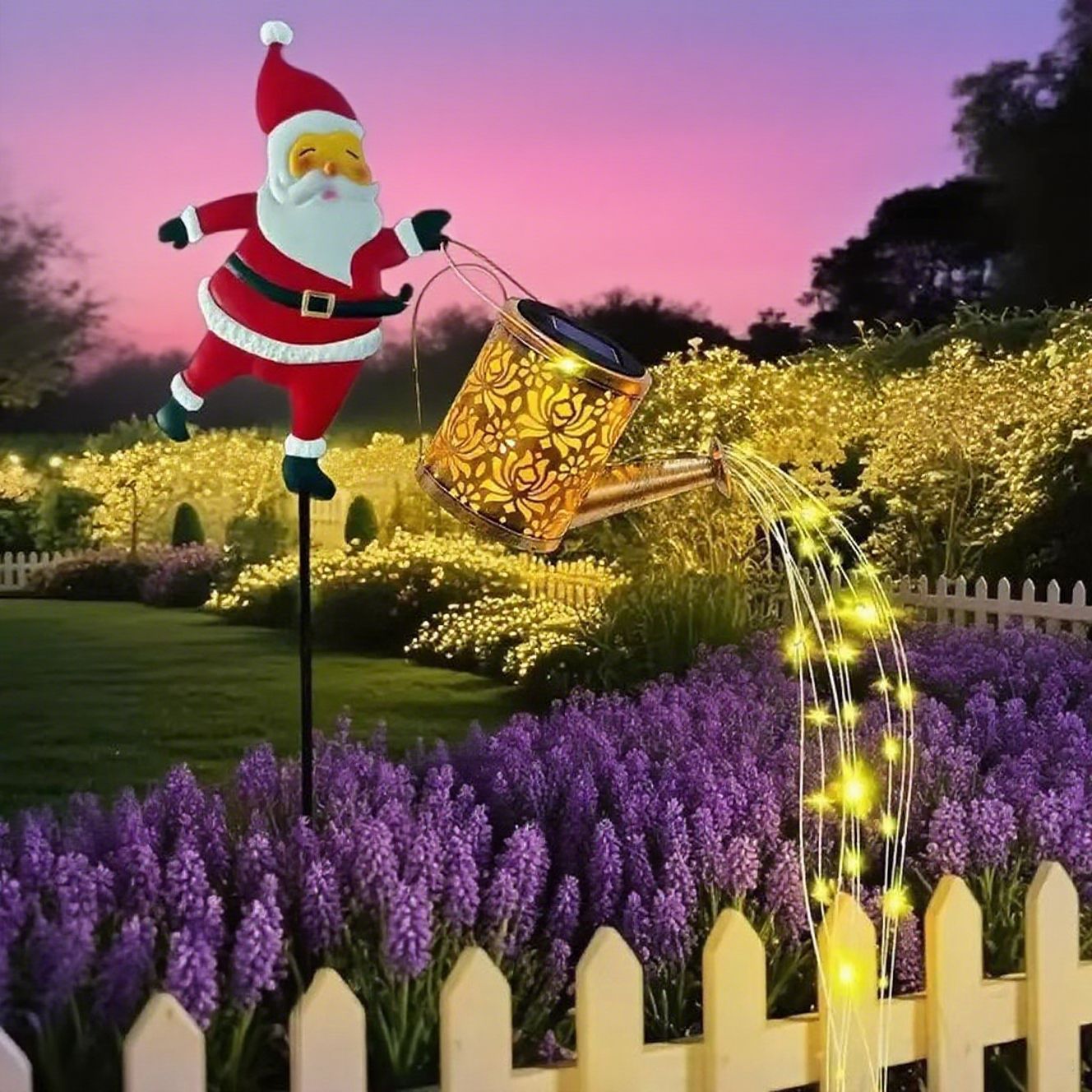 LumiPour™ | Solcellsdriven Julkanna med Varm Ljusglöd