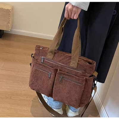 Metropolitan Cord Tote | Axelväska