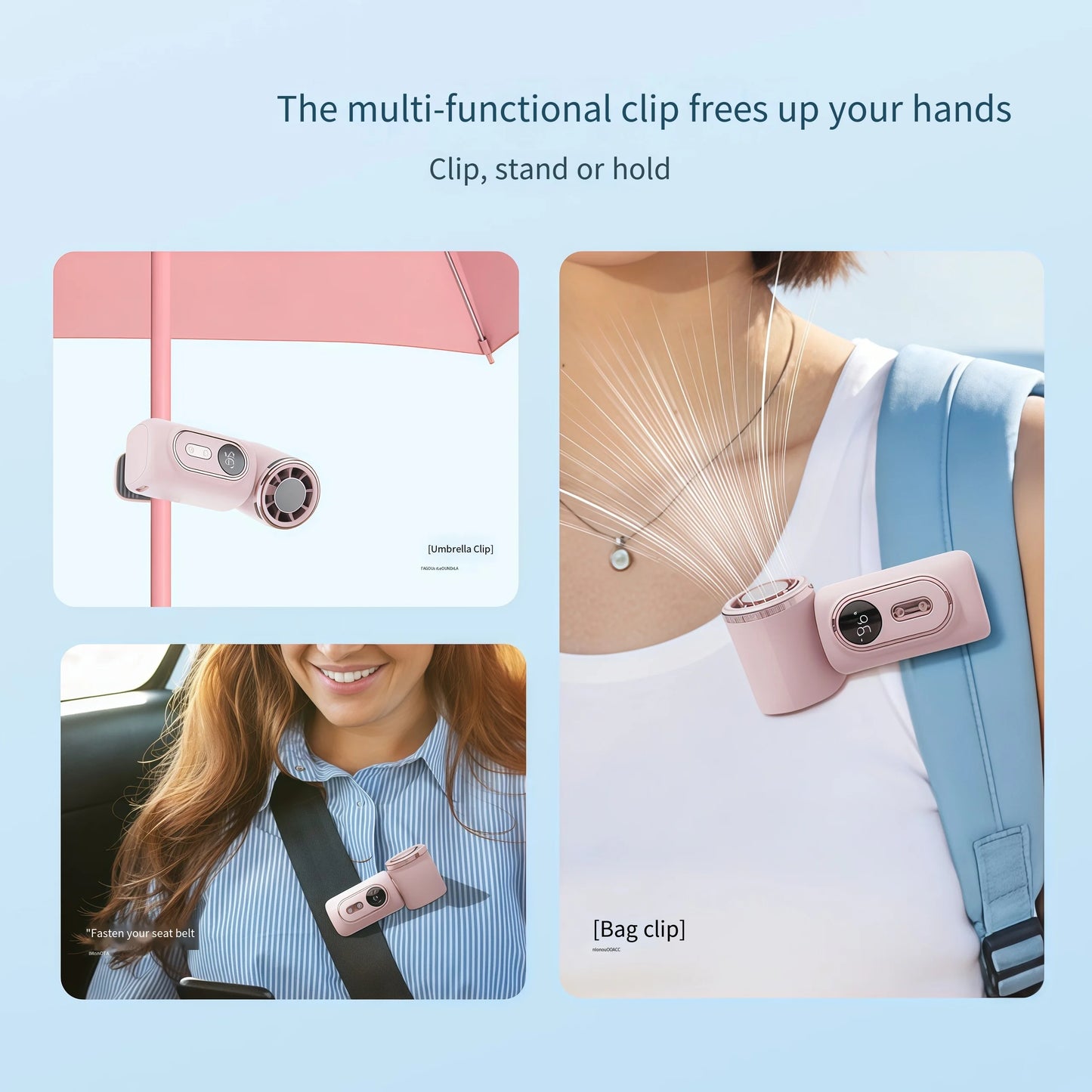 BreezeClip™ | Mini fläkt, maximal kylning 💨❄️
