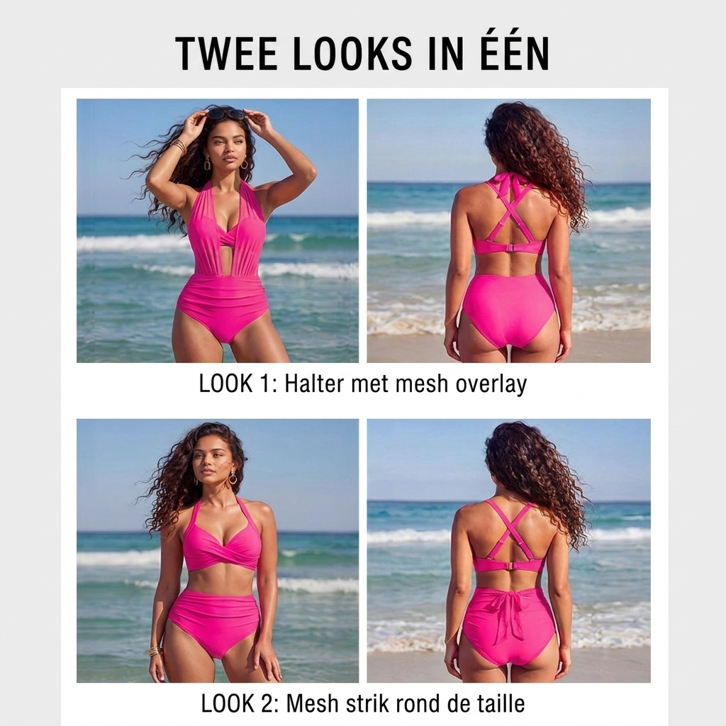 Livia™ | 2-i-1 Högmidjad Sculpt Bikini