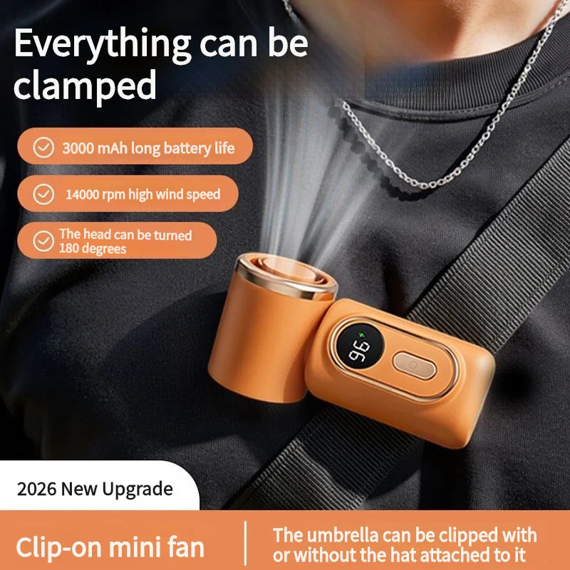 BreezeClip™ | Mini fläkt, maximal kylning 💨❄️
