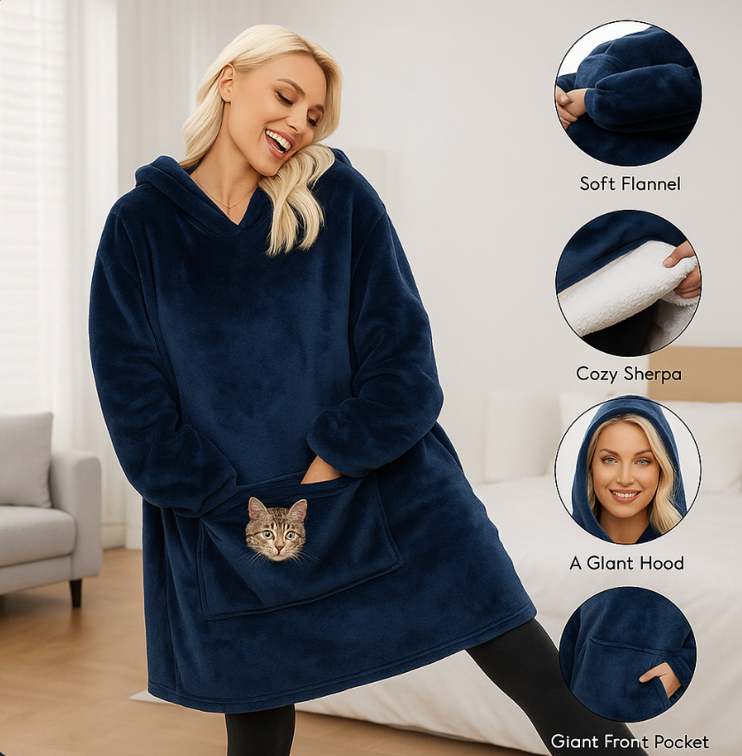 SnuggleHoodie™ | Den Ultimata Mys-Tröjan för Dig & Ditt Husdjur