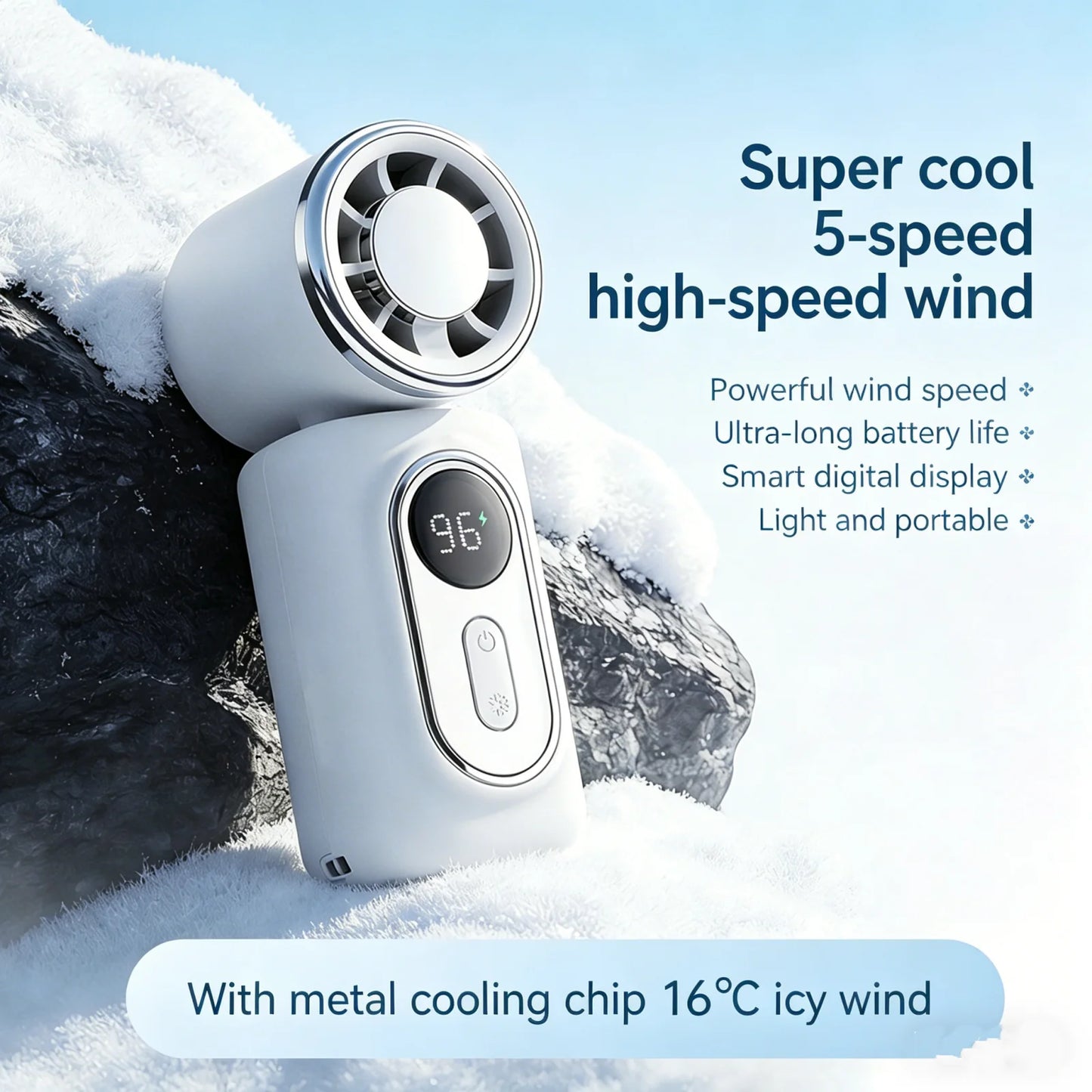 BreezeClip™ | Mini fläkt, maximal kylning 💨❄️