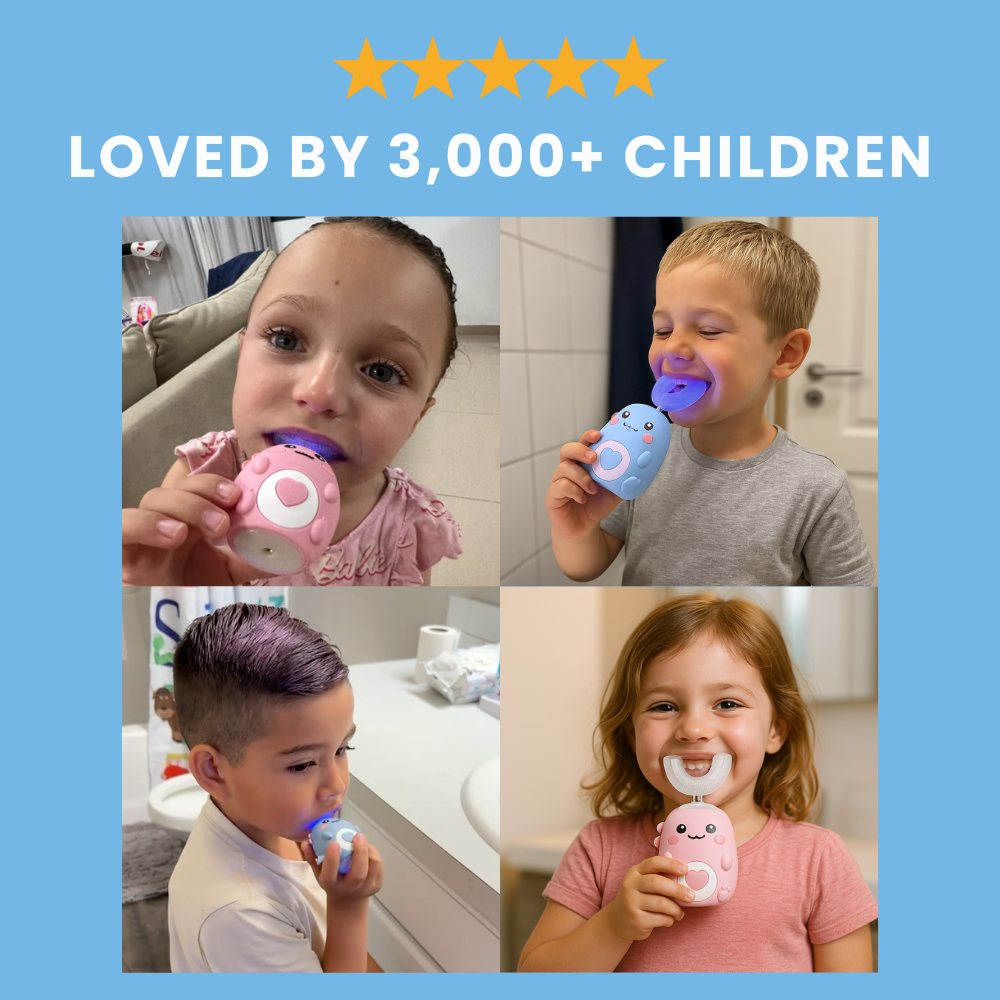 🦷 SmileyBrush™ | Elektrisk U-Formad Tandborste för Barn