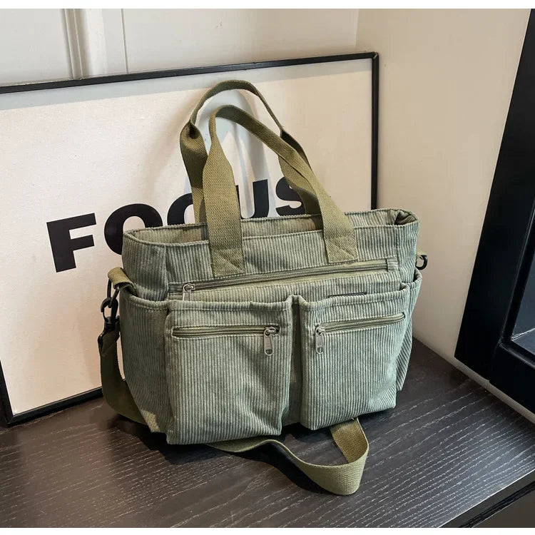 Metropolitan Cord Tote | Axelväska