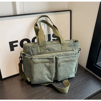 Metropolitan Cord Tote | Axelväska