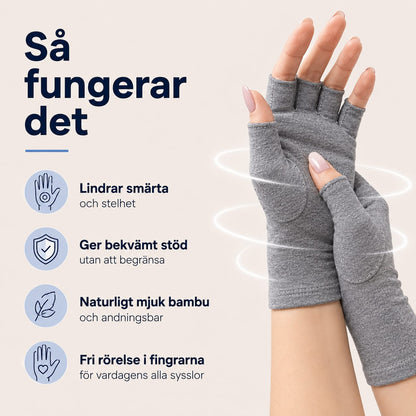 Nordic Relief™ Bambu Kompressionshandskar