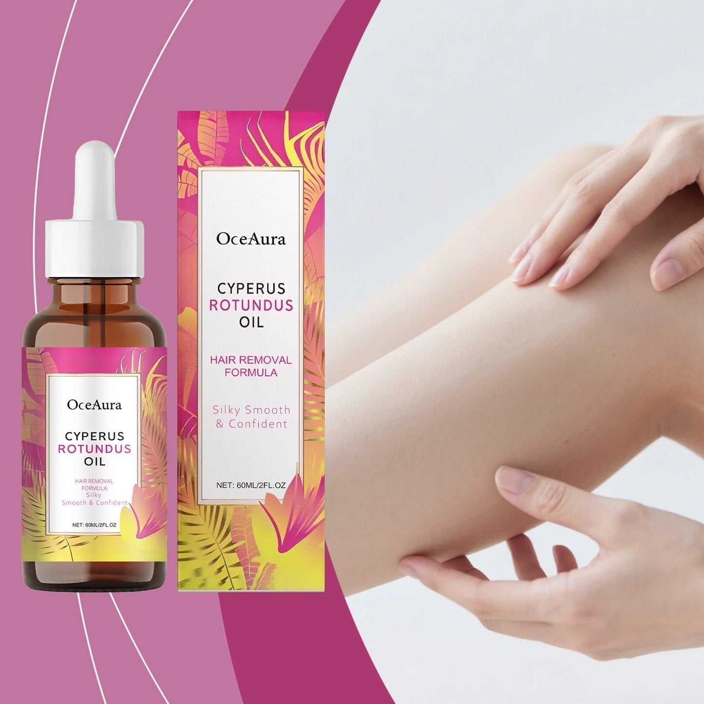 Nora™ | Naturlig Hårreducerande Olja | 1 + 1  GRATIS