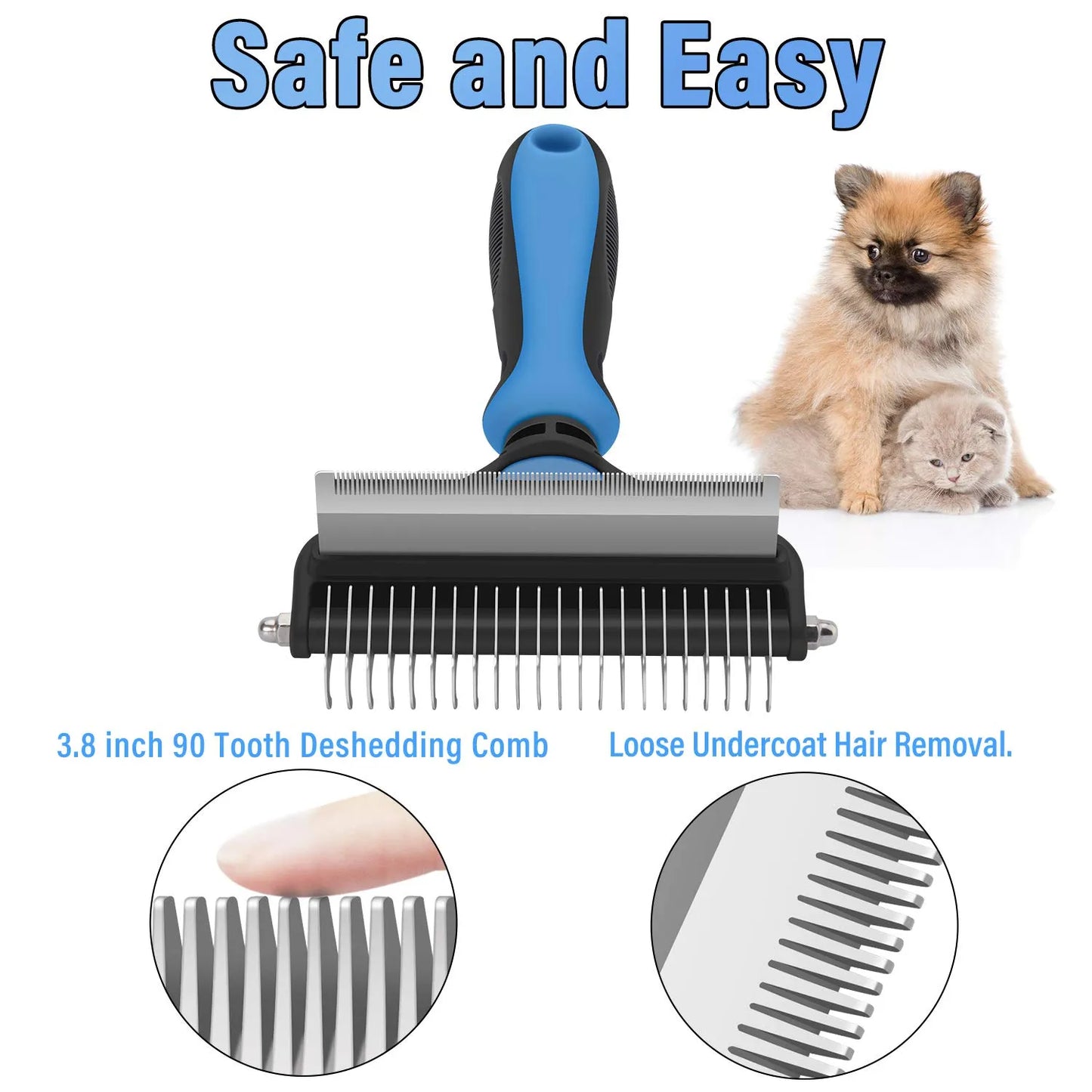 Dex™ | 2-In-1 Tovutredningsborste För Hundar Och Katter 🐶✨